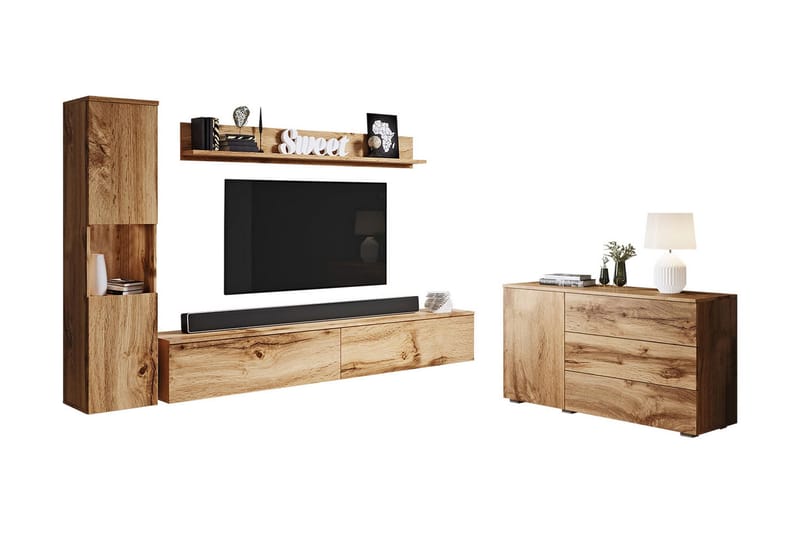 Valga Möbelset För Vardagsrum Natur - Natur - Möbler - Vardagsrum - Möbelset för vardagsrum