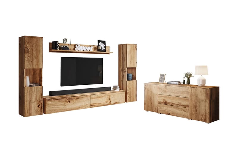 Valga Möbelset För Vardagsrum Natur - Natur - Möbler - Vardagsrum - Möbelset för vardagsrum