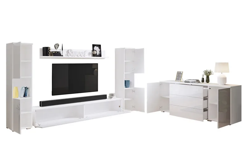 Valga Möbelset För Vardagsrum Natur|Vit - Natur/Vit - Möbler - Vardagsrum - Möbelset för vardagsrum