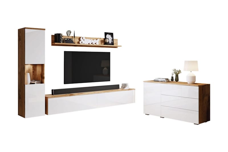 Valga Möbelset För Vardagsrum Natur|Vit - Natur/Vit - Möbler - Vardagsrum - Möbelset för vardagsrum