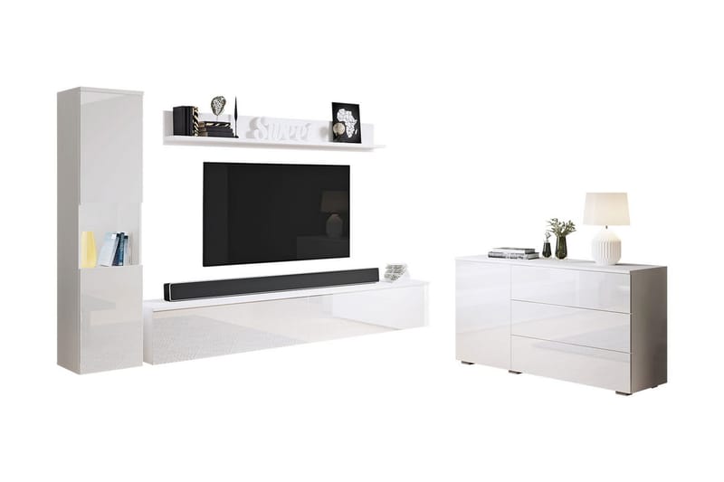 Valga Möbelset För Vardagsrum Vit - Vit - Möbler - Vardagsrum - Möbelset för vardagsrum