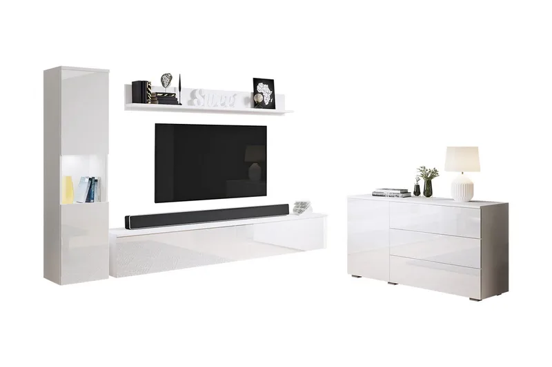Valga Möbelset För Vardagsrum Vit - Vit - Möbler - Vardagsrum - Möbelset för vardagsrum