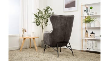 Morvella Fåtölj - Mörkgrå - Möbler - Vardagsrum - Fåtöljer - Öronlappsfåtölj