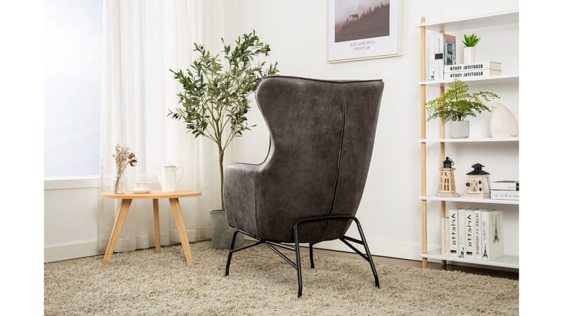 Morvella Fåtölj - Mörkgrå - Möbler - Vardagsrum - Fåtöljer - Öronlappsfåtölj