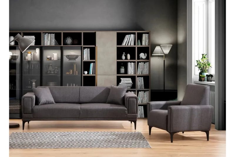 Naoko Fåtölj - Mörkgrå - Möbler - Vardagsrum - Fåtöljer