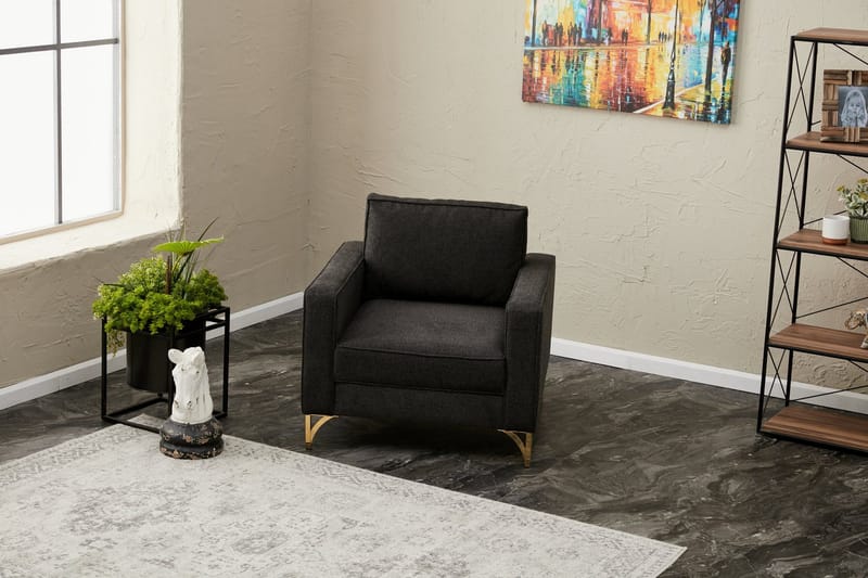 Retzow Fåtölj - Antracit - Möbler - Vardagsrum - Fåtöljer