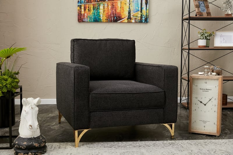 Retzow Fåtölj - Antracit - Möbler - Vardagsrum - Fåtöljer