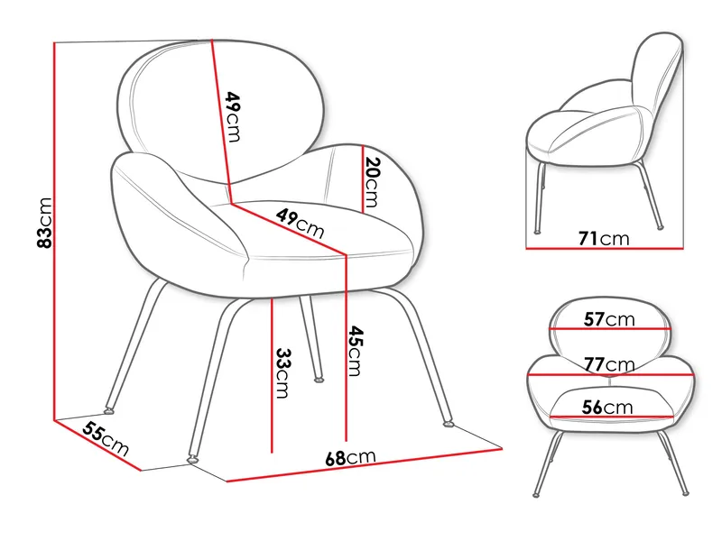 Neylin Fåtölj - Beige - Möbler - Vardagsrum - Fåtöljer