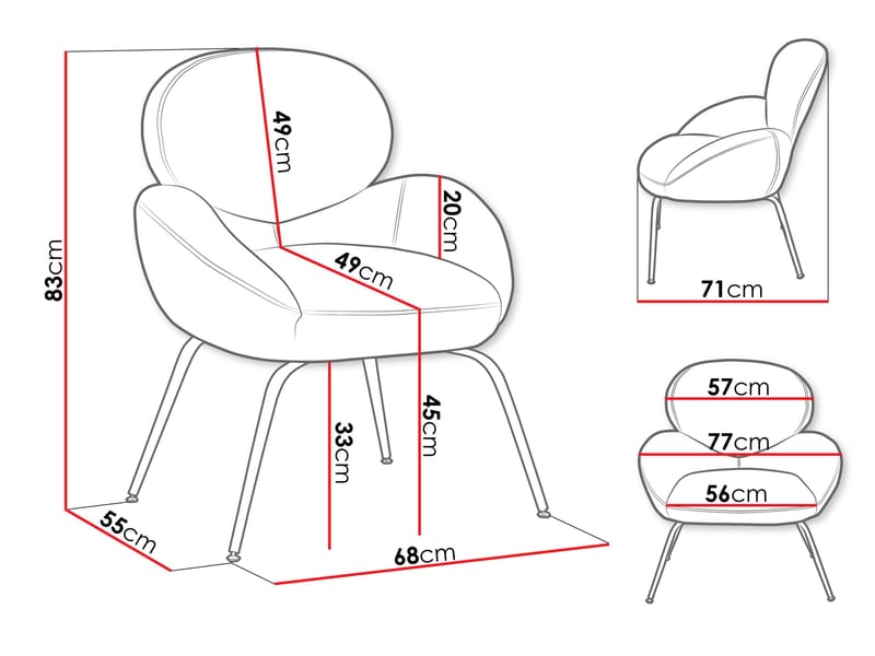 Neylin Fåtölj - Beige - Möbler - Vardagsrum - Fåtöljer