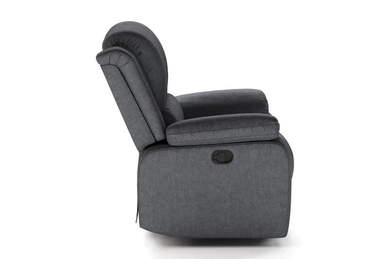 Norbo Reclinerfåtölj Biofåtölj - Fällbar fåtölj i Tyg - Vilfåtölj - Mörkgrå - Möbler - Vardagsrum - Fåtöljer - Biofåtöljer & reclinerfåtöljer