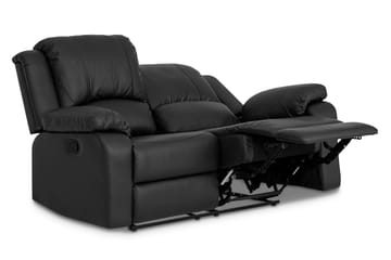 Norbo Soffgrupp 3-sits+2-sits Konstläder - Svart - Möbler - Vardagsrum - Soffgrupper