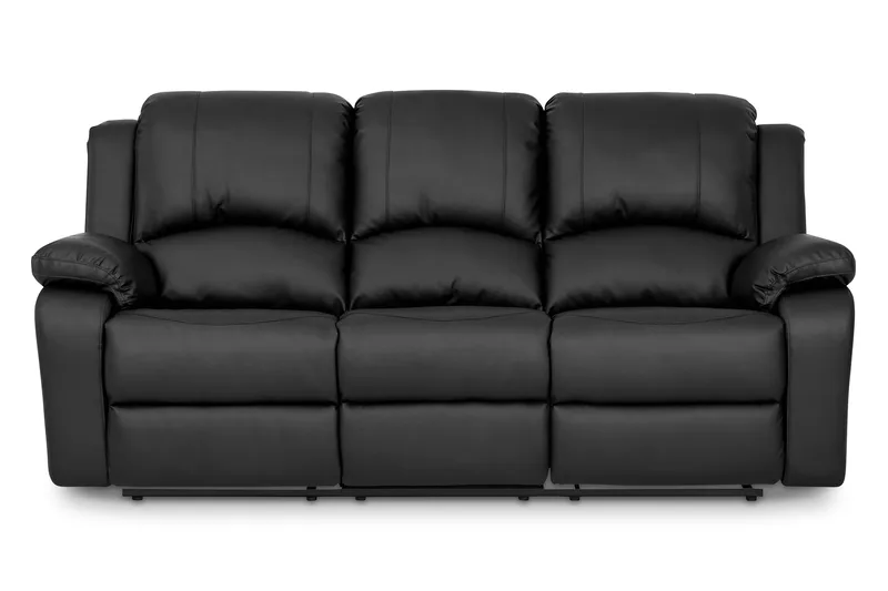 Norbo Soffgrupp 3-sits+2-sits Konstläder - Svart - Möbler - Vardagsrum - Soffgrupper