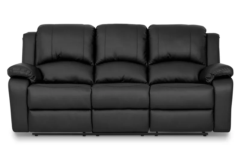 Norbo Soffgrupp 3-sits+Fåtölj Konstläder - Svart - Möbler - Vardagsrum - Soffgrupper