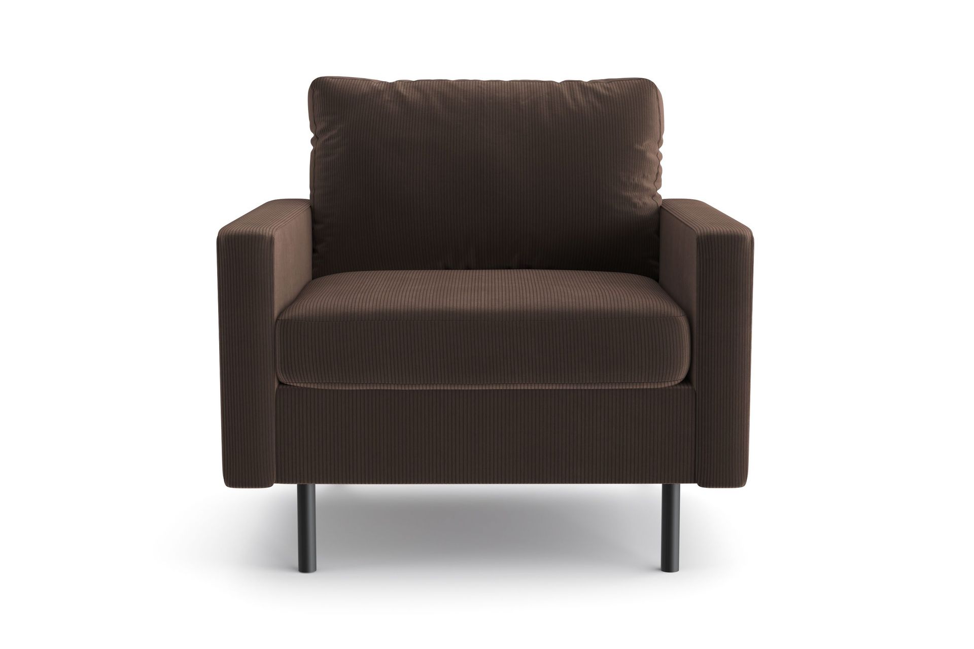 peppe manchester fåtölj 76 cm bred - brun