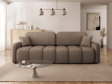 Quarlos 3-sits Bäddsoffa med Förvaring - Brun - Möbler - Vardagsrum - Bäddsoffor