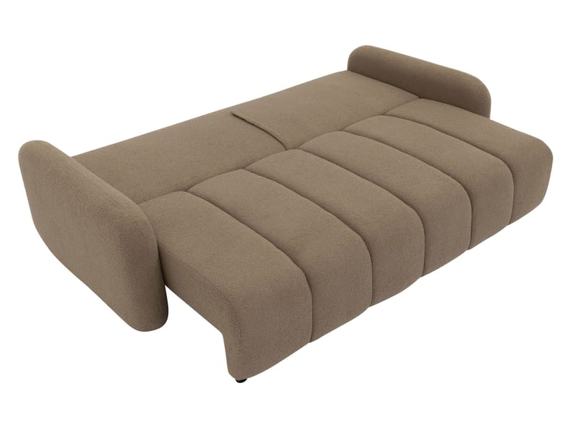Quarlos 3-sits Bäddsoffa med Förvaring - Brun - Möbler - Vardagsrum - Bäddsoffor