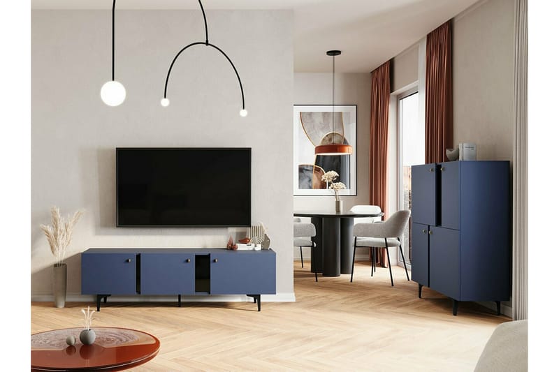 Rathmore Möbelset För Vardagsrum Blå - Möbelset för vardagsrum