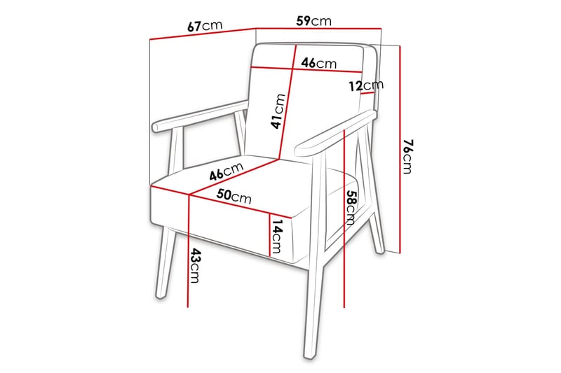 Retro Fåtölj - Grå - Möbler - Vardagsrum - Fåtöljer