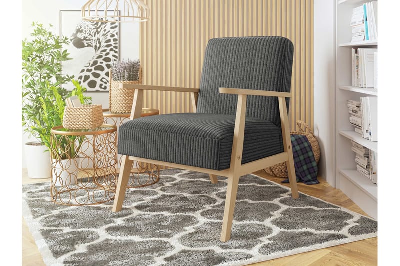 Retro Fåtölj - Grå - Möbler - Vardagsrum - Fåtöljer