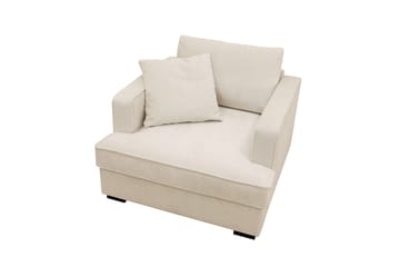 Rossita Extra Djup Fåtölj - Trenza 06, Beige Chenille - Möbler - Vardagsrum - Fåtöljer