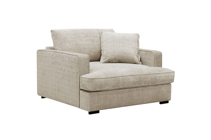 Rossita lyx Extra djup Fåtölj - Beige Chenille - Möbler - Vardagsrum - Fåtöljer