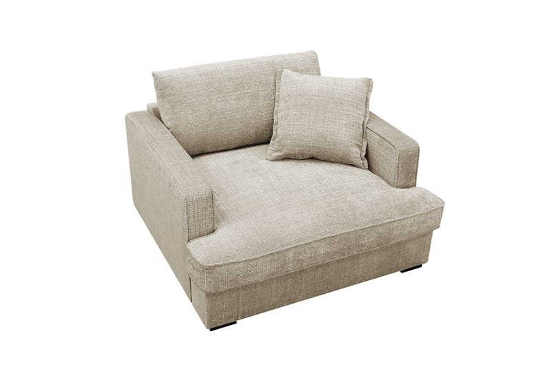 Rossita lyx Extra djup Fåtölj - Beige Chenille - Möbler - Vardagsrum - Fåtöljer