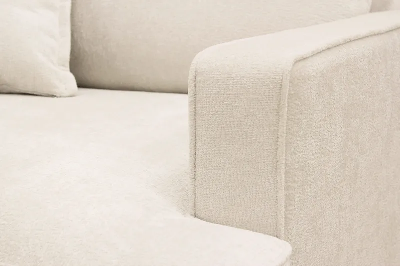 Rossita lyx Extra djup Fåtölj - Beige Chenille - Möbler - Vardagsrum - Fåtöljer