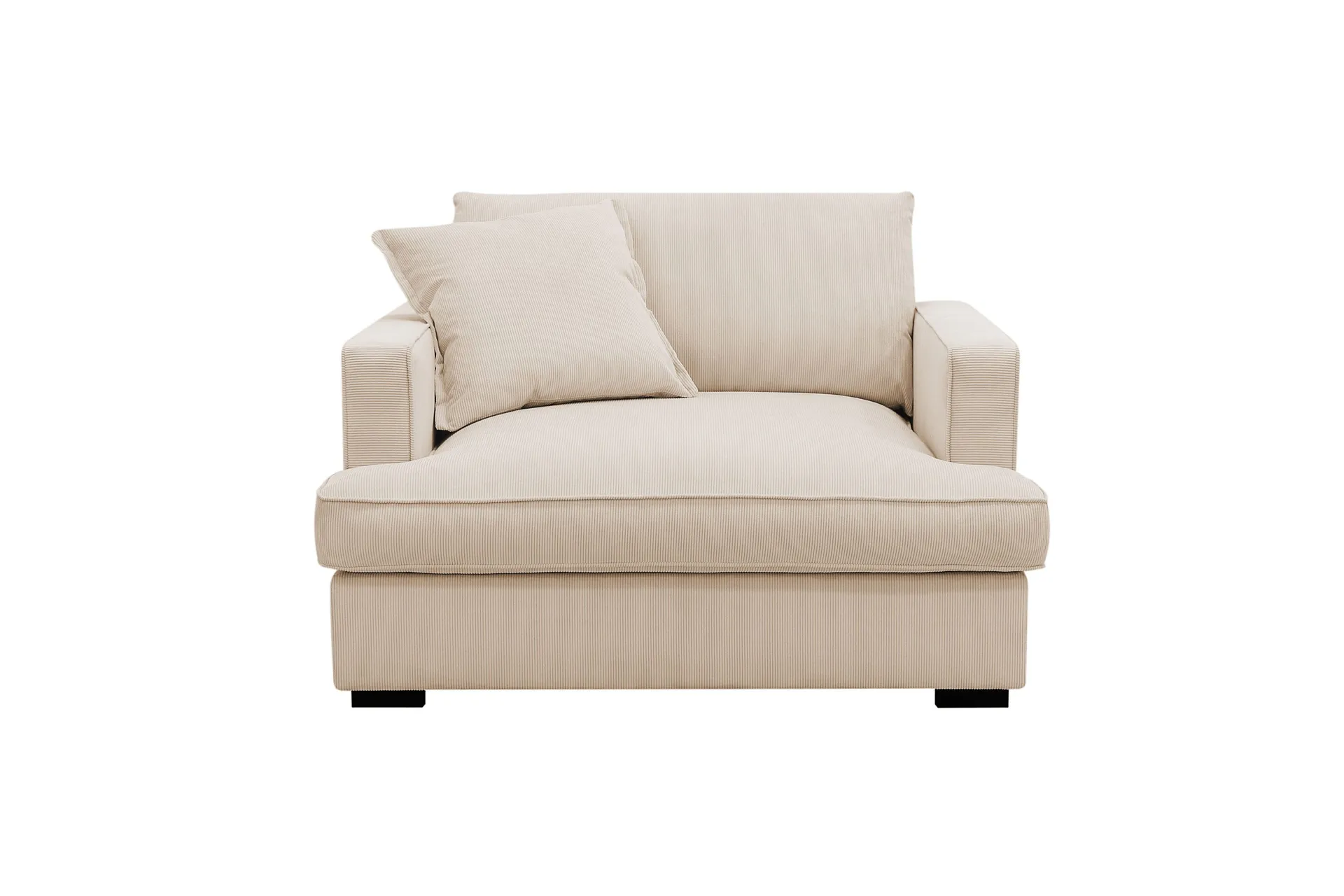 rossita lyx extra djup fåtölj - beige manchester