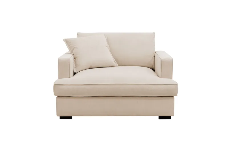 Rossita lyx Extra djup Fåtölj - Beige Manchester - Möbler - Vardagsrum - Fåtöljer