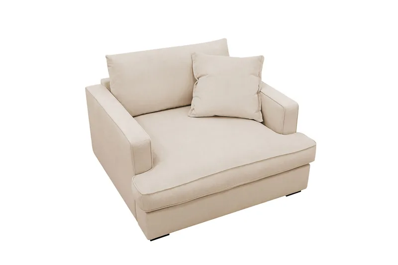 Rossita lyx Extra djup Fåtölj - Beige Manchester - Möbler - Vardagsrum - Fåtöljer