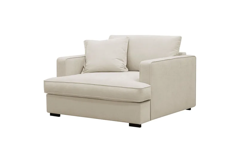 Rossita lyx Extra djup Fåtölj - Beige Tyg - Möbler - Vardagsrum - Fåtöljer