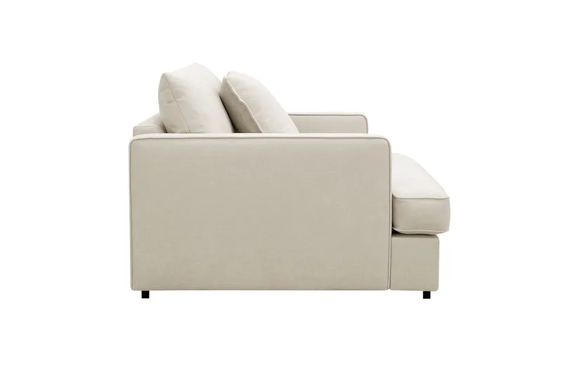 Rossita lyx Extra djup Fåtölj - Beige Tyg - Möbler - Vardagsrum - Fåtöljer