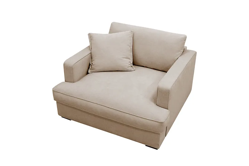Rossita lyx Extra djup Fåtölj - Beige Tyg - Möbler - Vardagsrum - Fåtöljer