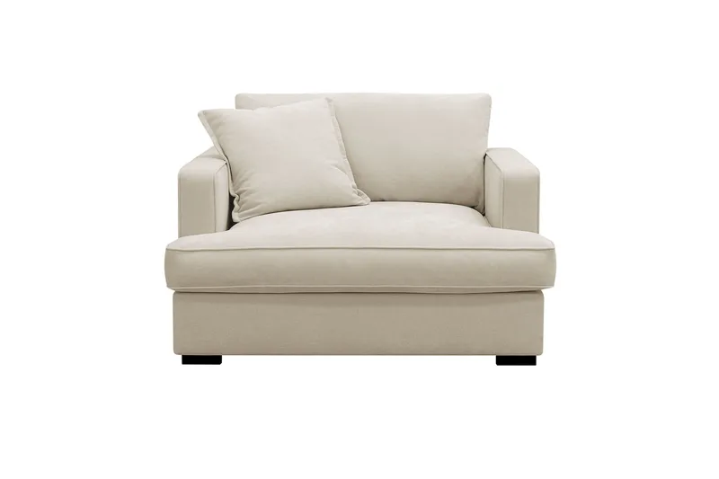 Rossita lyx Extra djup Fåtölj - Beige Tyg - Möbler - Vardagsrum - Fåtöljer