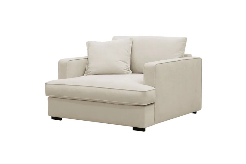 Rossita lyx Extra djup Fåtölj - Beige Tyg - Möbler - Vardagsrum - Fåtöljer