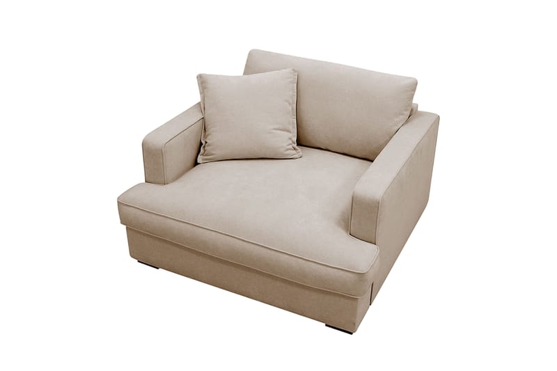 Rossita lyx Extra djup Fåtölj - Beige Tyg - Möbler - Vardagsrum - Fåtöljer