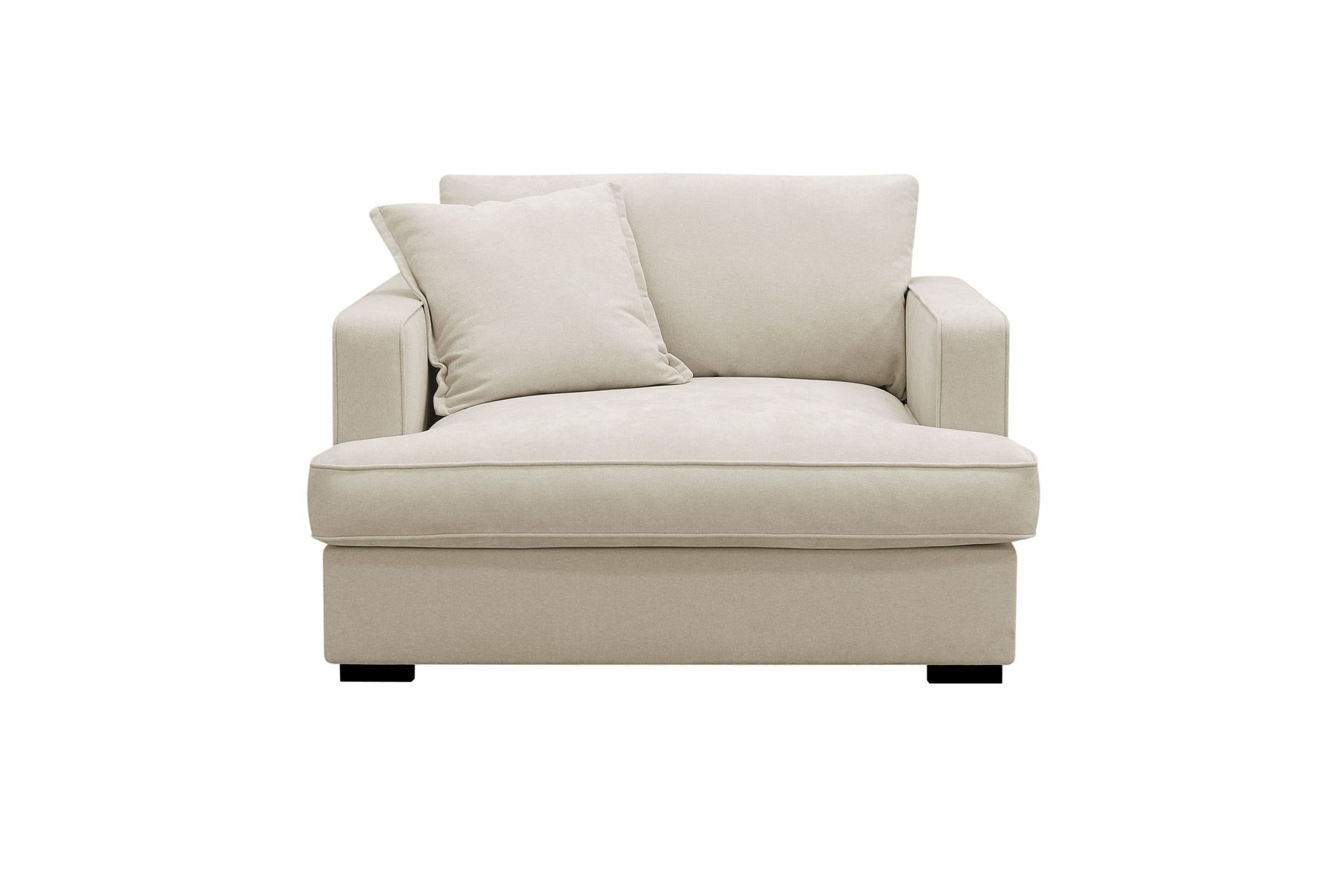 rossita lyx extra djup fåtölj - beige tyg