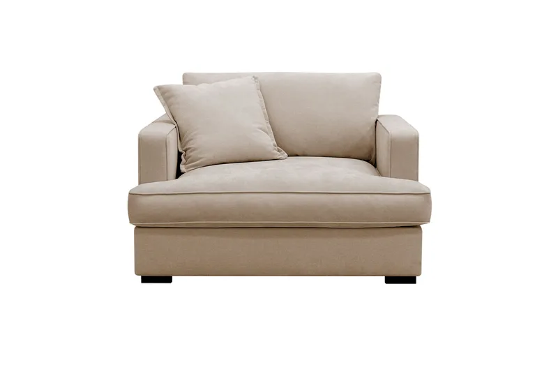 Rossita lyx Extra djup Fåtölj - Beige Tyg - Möbler - Vardagsrum - Fåtöljer