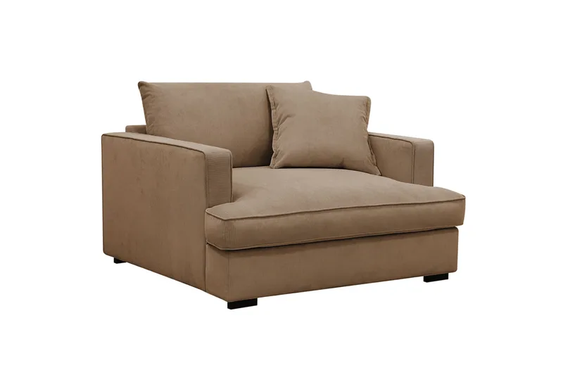 Rossita lyx Extra djup Fåtölj - Brun Manchester - Möbler - Vardagsrum - Fåtöljer