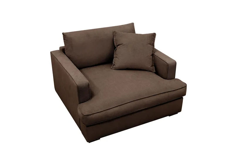 Rossita lyx Extra djup Fåtölj - Brun Manchester - Möbler - Vardagsrum - Fåtöljer