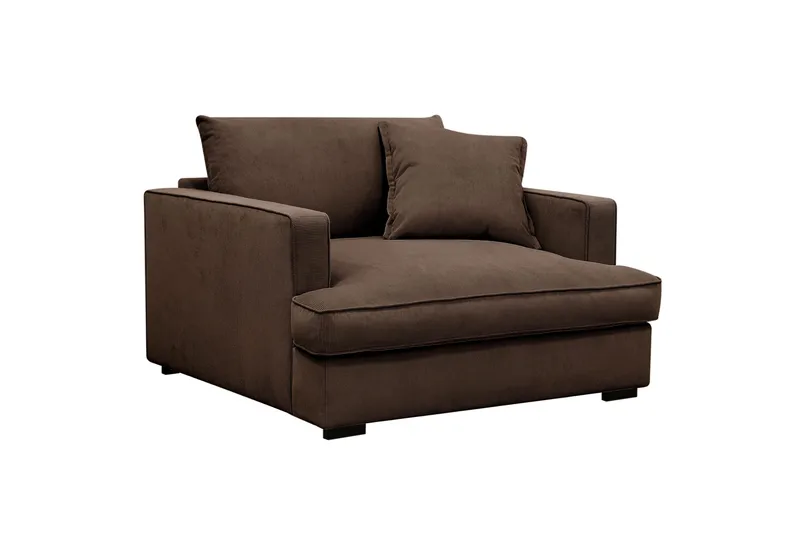 Rossita lyx Extra djup Fåtölj - Brun Manchester - Möbler - Vardagsrum - Fåtöljer