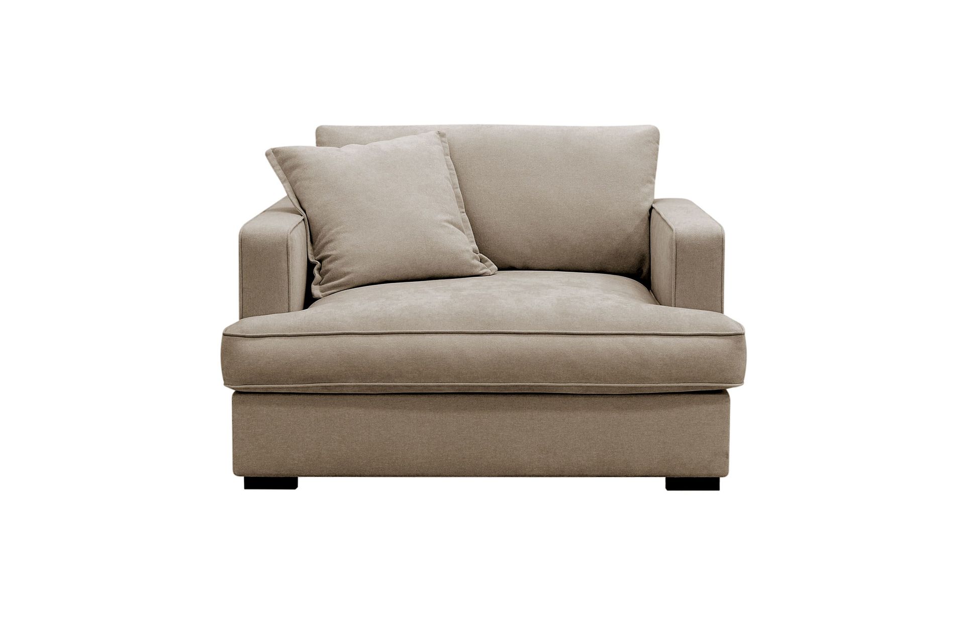 rossita lyx extra djup fåtölj - brun tyg