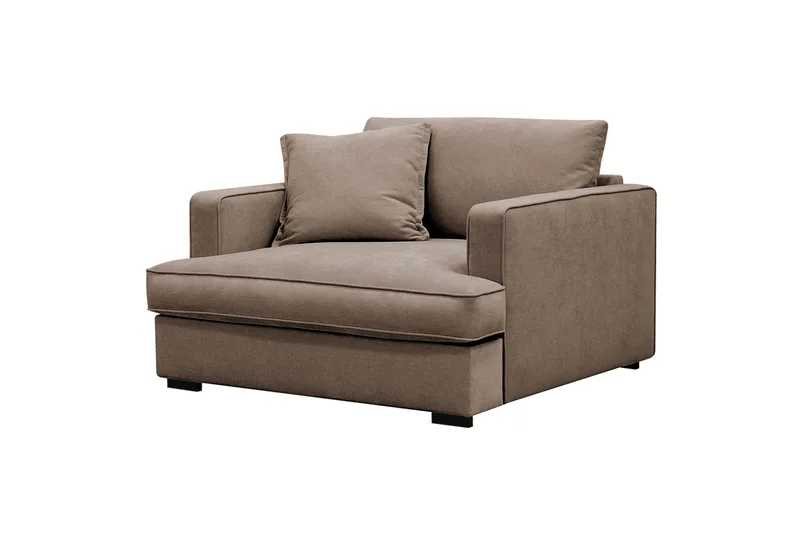 Rossita lyx Extra djup Fåtölj - Brun Tyg - Möbler - Vardagsrum - Fåtöljer