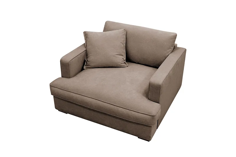 Rossita lyx Extra djup Fåtölj - Brun Tyg - Möbler - Vardagsrum - Fåtöljer