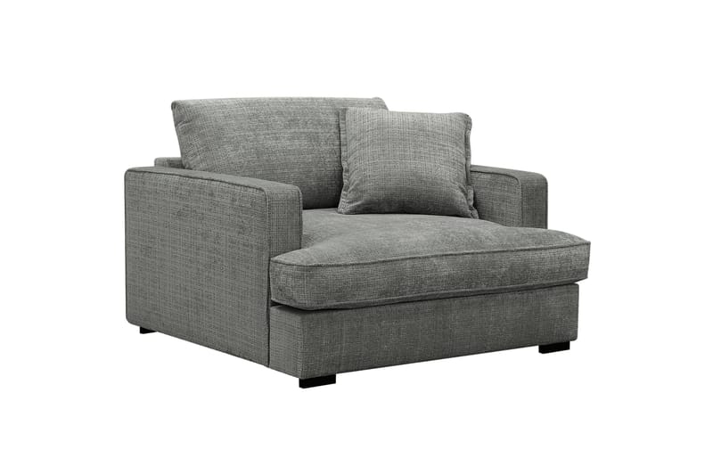 Rossita lyx Extra djup Fåtölj - Grå Chenille - Möbler - Vardagsrum - Fåtöljer