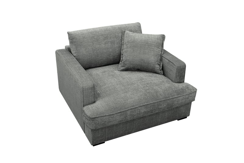 Rossita lyx Extra djup Fåtölj - Grå Chenille - Möbler - Vardagsrum - Fåtöljer