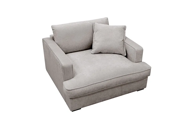 Rossita lyx Extra djup Fåtölj - Grå/Brun Chenille - Möbler - Vardagsrum - Fåtöljer