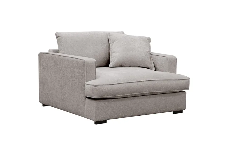 Rossita lyx Extra djup Fåtölj - Grå/Brun Chenille - Möbler - Vardagsrum - Fåtöljer