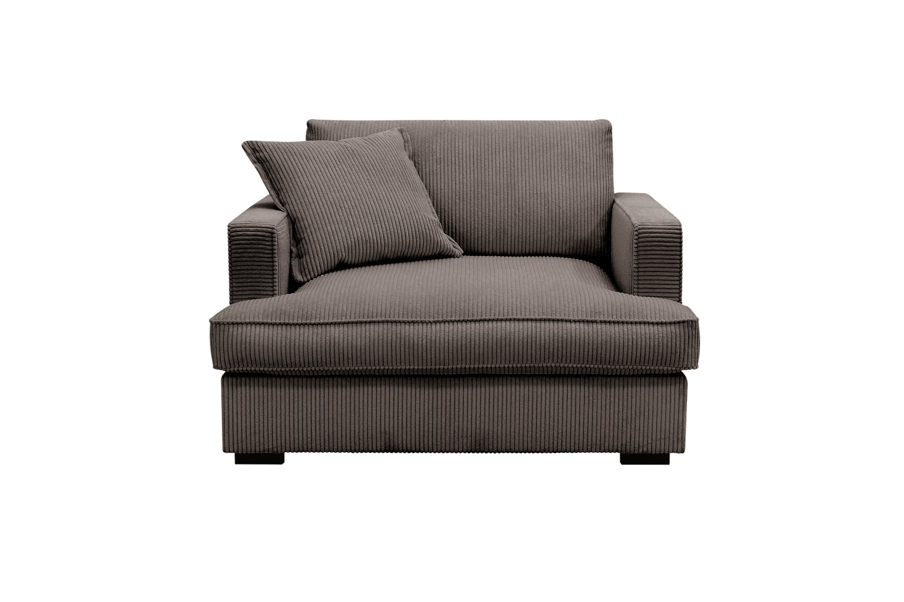 rossita lyx extra djup fåtölj - mörkgrå manchester