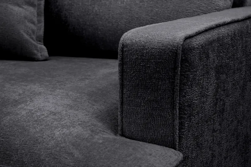 Rossita lyx Extra djup Fåtölj - Svart Chenille - Möbler - Vardagsrum - Fåtöljer